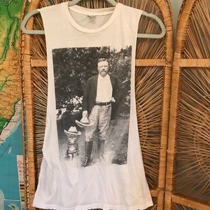 Urban Outfitters Tops - Urban Outfitters Teddy Roosevelt Cat tank Urban Outfitters Tops - Urban Outfitters Teddy Roosevelt Cat tank